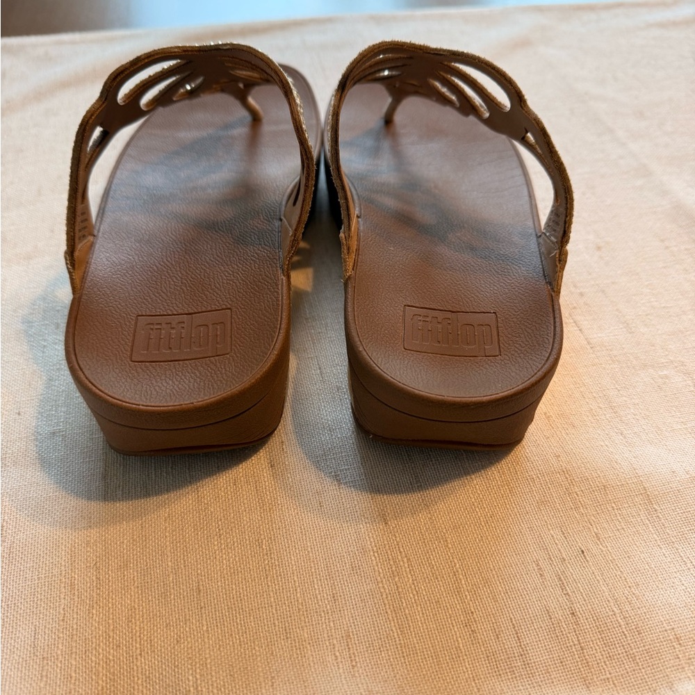 Fitflop Gold Beaded Sandals - Picture 3 of 5